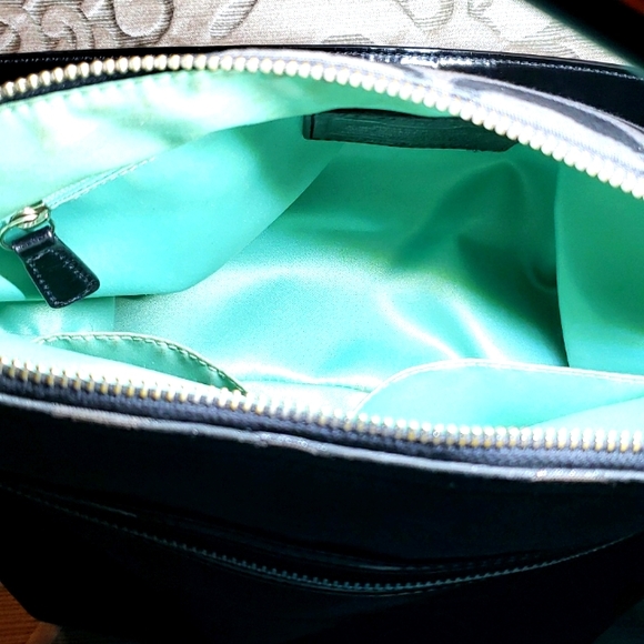 Authentic Coach Signature Jacquard Poppy black shoulder bag - Picture 4 of 17